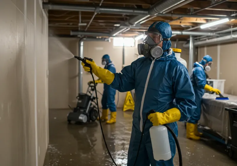 Basement Sanitization and Antimicrobial Treatment process in Buffalo, WV